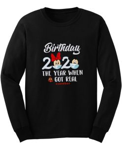 Mickey And Minnie Quarantine Birthday Long Sleeve