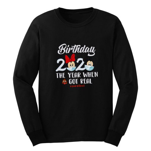 Mickey And Minnie Quarantine Birthday Long Sleeve