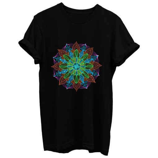 Neon Mandala T Shirt