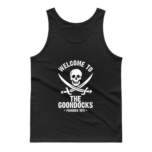 Never Say Die Skull Pirate Tank Top