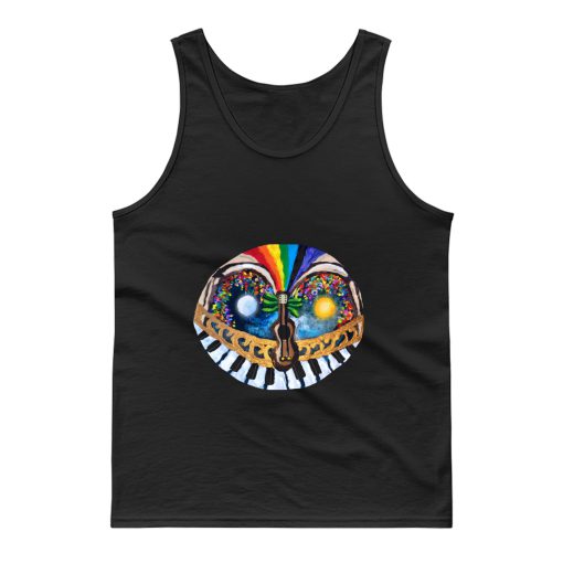 Night And Day Musical Balcony Landscape Tank Top