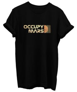 Occupy Mars Retro T Shirt