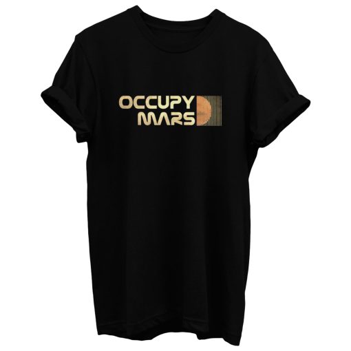 Occupy Mars Retro T Shirt