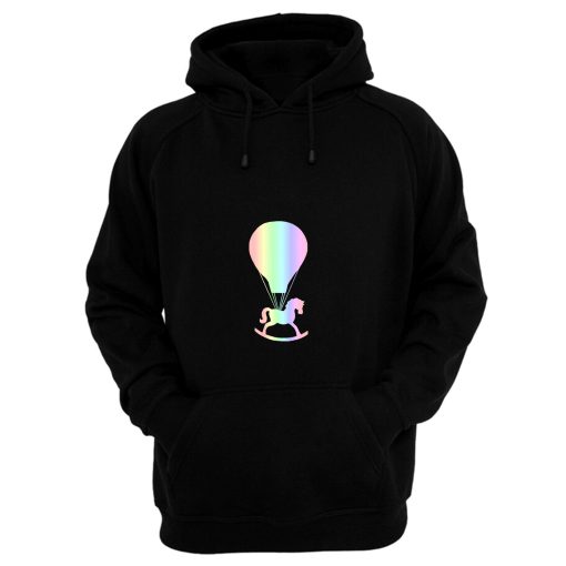 Pastel Rocking Horse Hot Air Balloon Hoodie