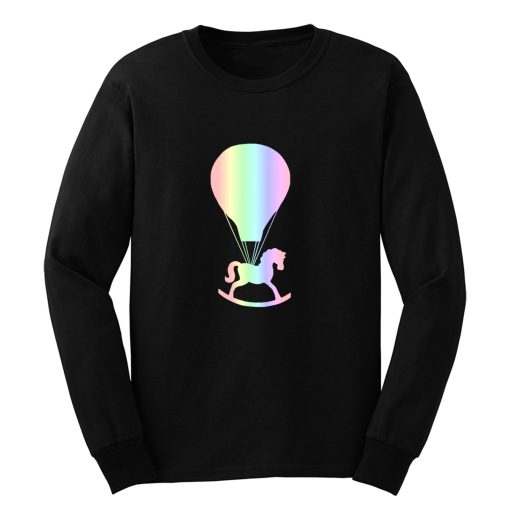 Pastel Rocking Horse Hot Air Balloon Long Sleeve