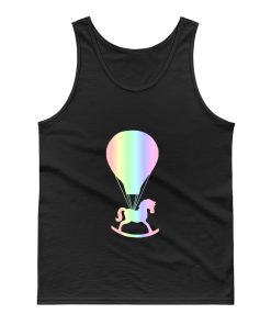 Pastel Rocking Horse Hot Air Balloon Tank Top