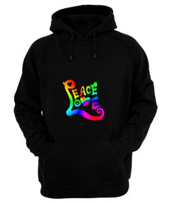 Peace Love Rainbow Quote Hoodie