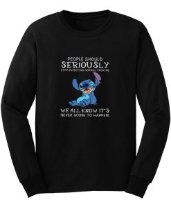 People Should Not Expecting Normal From Me Stitch Long Sleeve