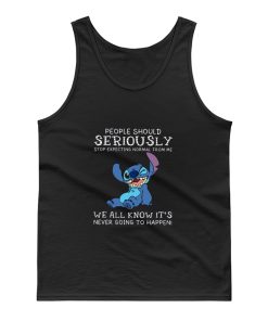 People Should Not Expecting Normal From Me Stitch Tank Top