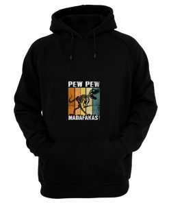 Pew Pew Madafakas Vintage Dinosaurs Hoodie