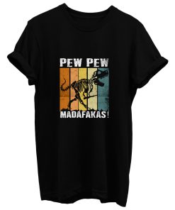 Pew Pew Madafakas Vintage Dinosaurs T Shirt