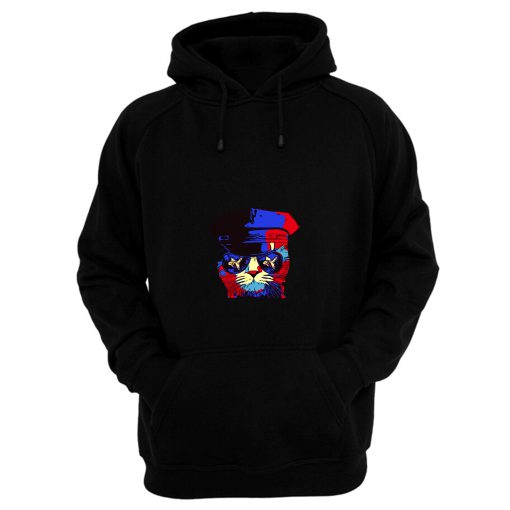 Police Cat Hat Hoodie