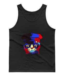 Police Cat Hat Tank Top