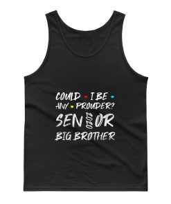 Proud Senior 2020 Big Brother Graduation Tank Top