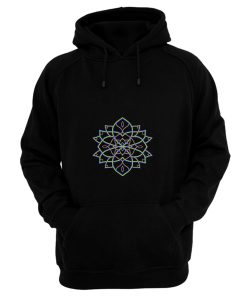 Rainbowdelic Mandala Flower Hoodie