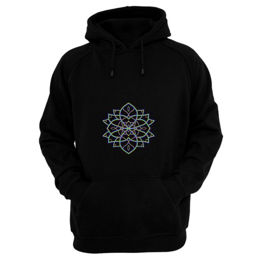 Rainbowdelic Mandala Flower Hoodie