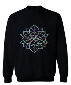 Rainbowdelic Mandala Flower Sweatshirt
