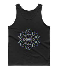 Rainbowdelic Mandala Flower Tank Top