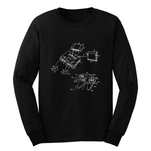 Retro Lineart 64 Long Sleeve