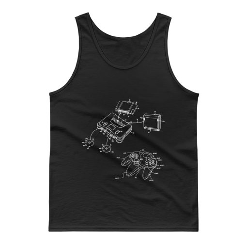 Retro Lineart 64 Tank Top