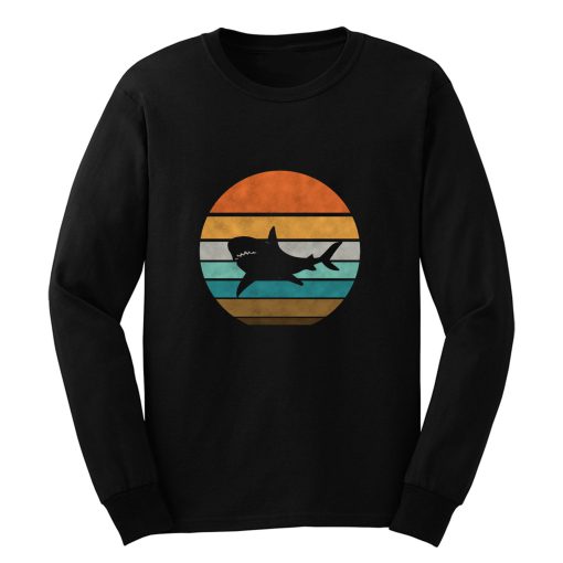 Retro Shark Costume Megalodon Shark Long Sleeve