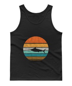 Retro Shark Costume Sword Shark Shark Tank Top