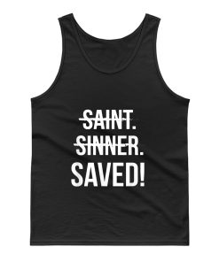 Saint Sinner Saved Christian Tank Top