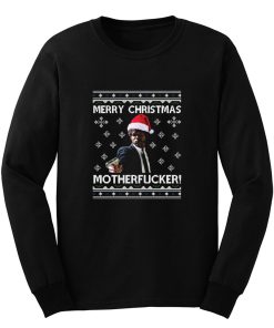 Samuel L Jackson Merry Christmas Motherfucker Pulp Fiction Long Sleeve