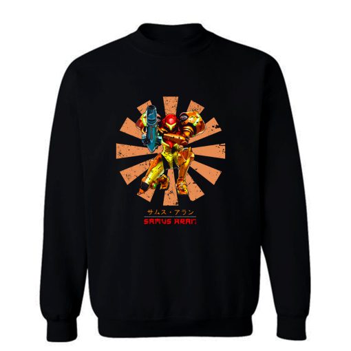Samus Aran Retro Japanese Sweatshirt