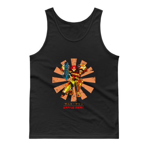 Samus Aran Retro Japanese Tank Top