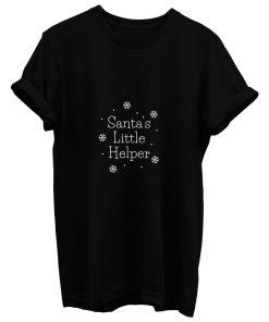 Santas Little Helper Snowflakes T Shirt