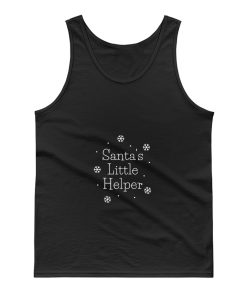 Santas Little Helper Snowflakes Tank Top