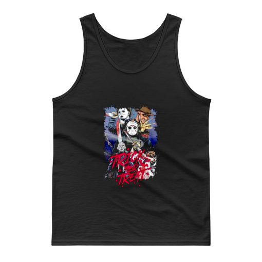 Scary Halloween Trick Or Treat Horror Friends Halloween Night Tank Top