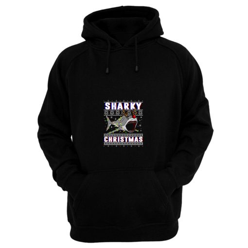 Sharky Christmas Ugly Sweater Gifts Idea Hoodie