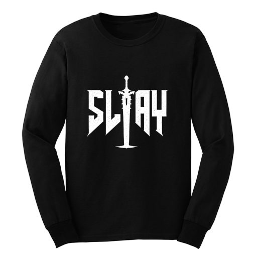 Slay White Long Sleeve