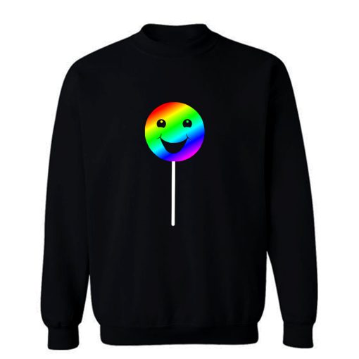Smiling Rainbow Lollipop Sweatshirt