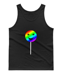 Smiling Rainbow Lollipop Tank Top