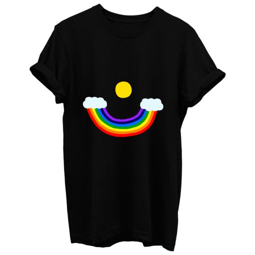 Smiling Rainbow Sky T Shirt