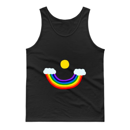 Smiling Rainbow Sky Tank Top