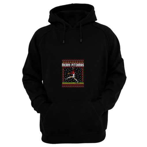 Softball Pitcher Ugly Christmas Hoodie