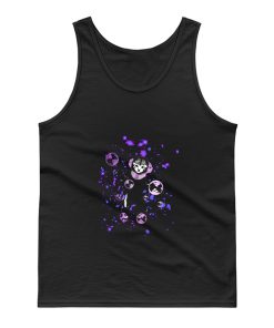 Space Cat Astronaut Cat With Purple Nebula And Purple Bubbles Tank Top