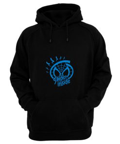 Spider Inside Blue Hoodie