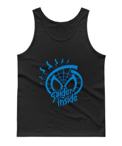 Spider Inside Blue Tank Top