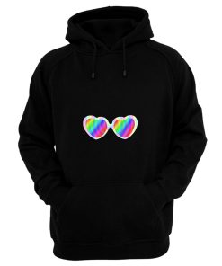 Spiral Hypnotize Heart Sunglasses Hoodie