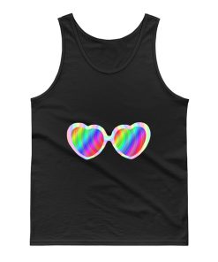 Spiral Hypnotize Heart Sunglasses Tank Top