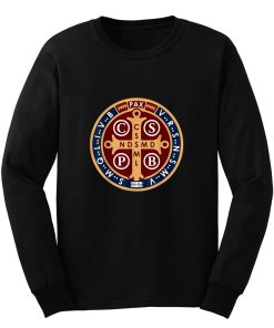 Spiritual Religious Christian Catholic St Benedict Long Sleeve