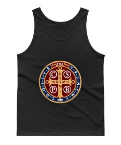 Spiritual Religious Christian Catholic St Benedict Tank Top