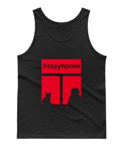 Stay Home With Cat Tank Top