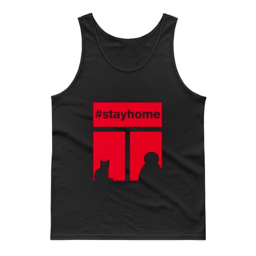 Stay Home With Cat Tank Top