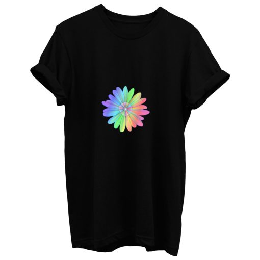 Supernova Rainbow Flower T Shirt